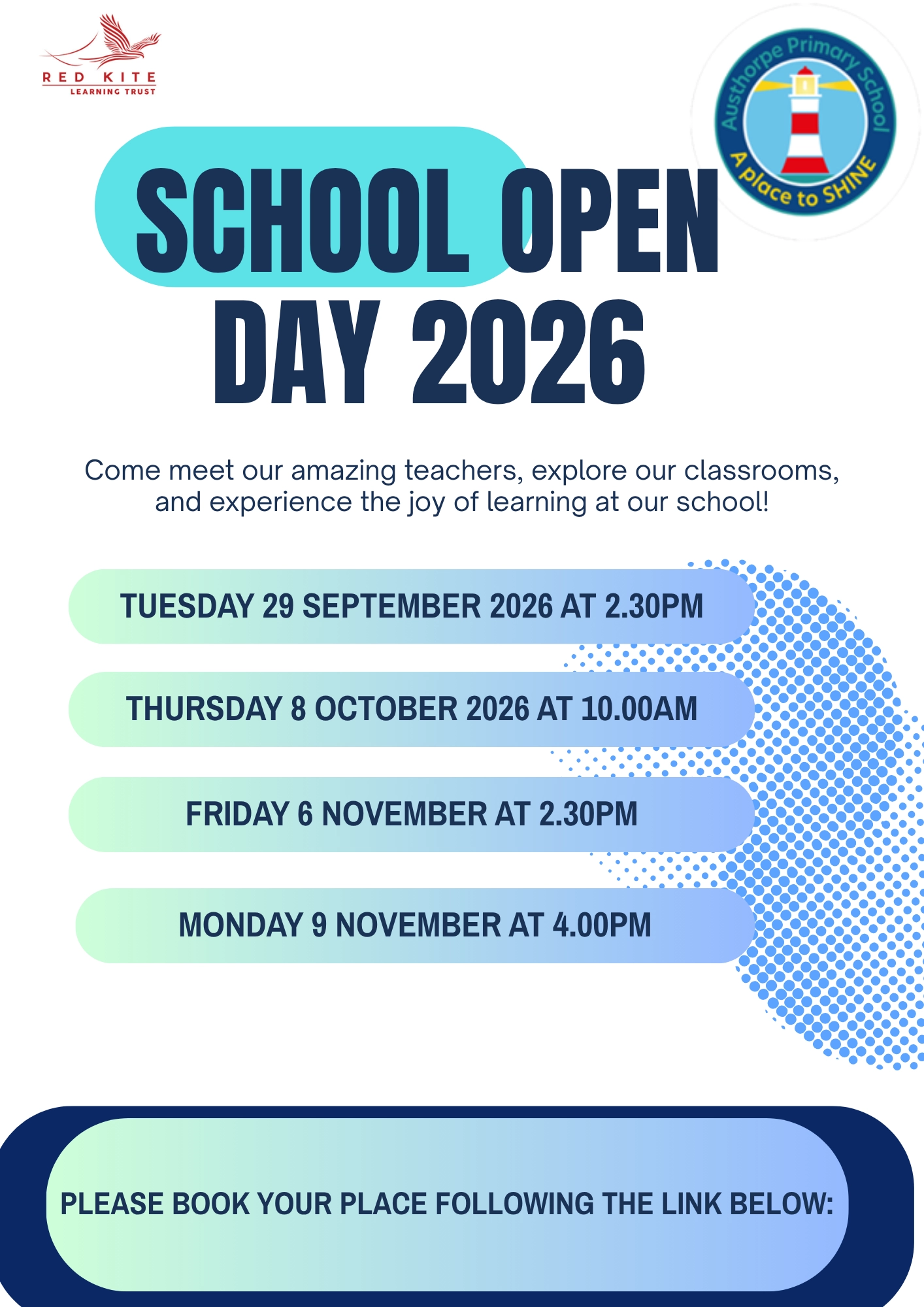 Austhorpe School Open Day Poster